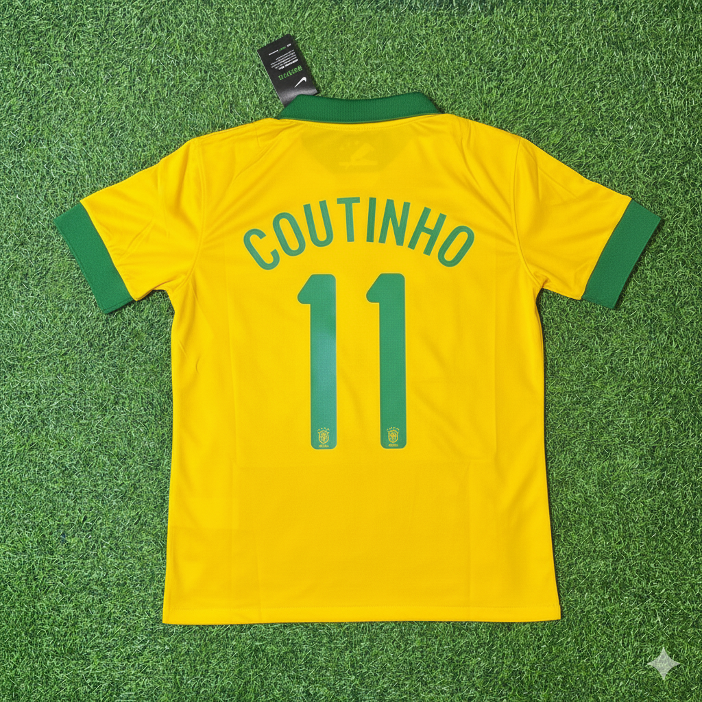 Philippe Coutinho Brazil Retro Football Jersey Collection