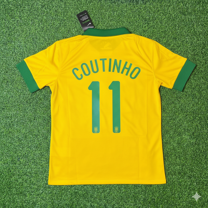 Philippe Coutinho Brazil Retro Football Jersey Collection