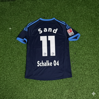 Ebbe Sand Schalke 04 Retro Away Heimtrikot Rot Fußball