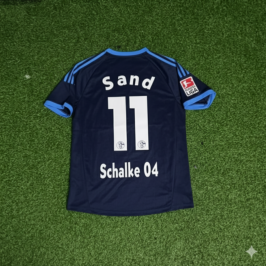 Ebbe Sand Schalke 04 Retro Away Heimtrikot Rot Fußball