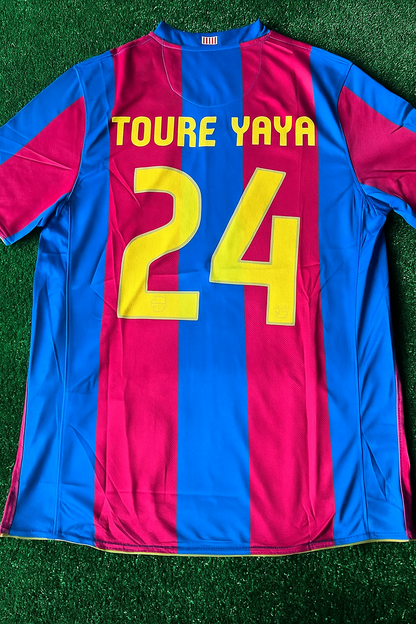 Yaya Toure Barcelona 2007 2008 Retro Football Jersey