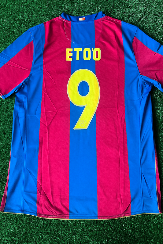 Samuel Eto'o Barcelona 2007 2008 Retro Football Jersey