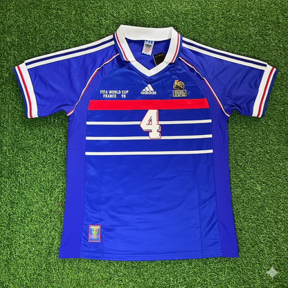 France World Cup 1998 Patrick Vieira Retro Football Jersey