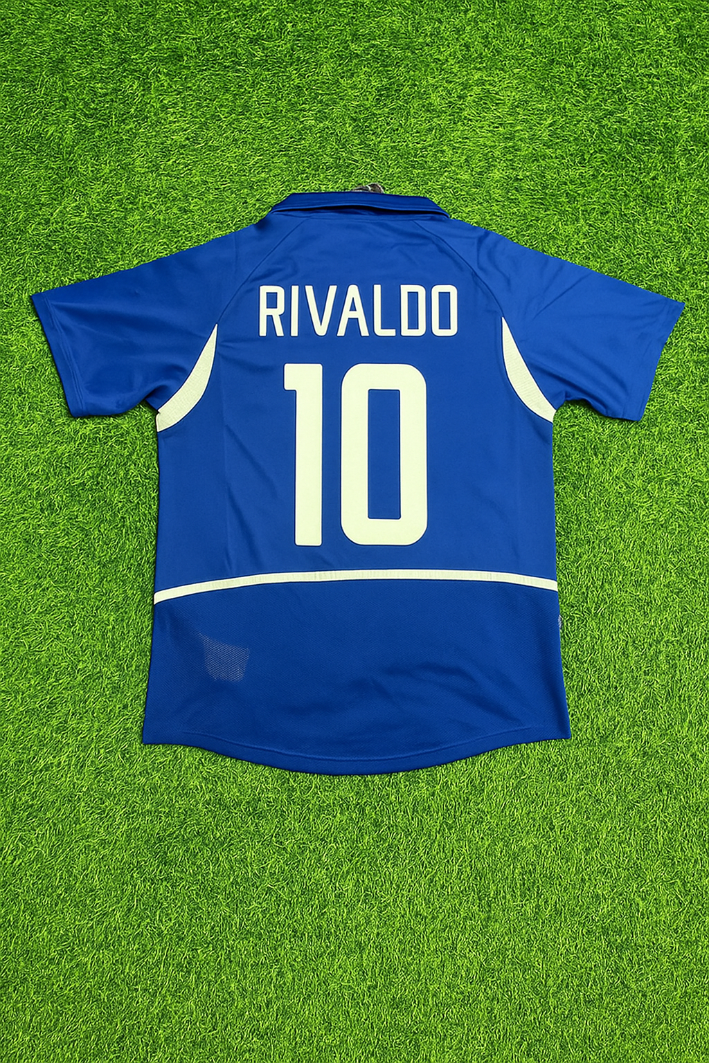 Brazil World Cup 2002 Rivaldo Retro Football Jersey Kit