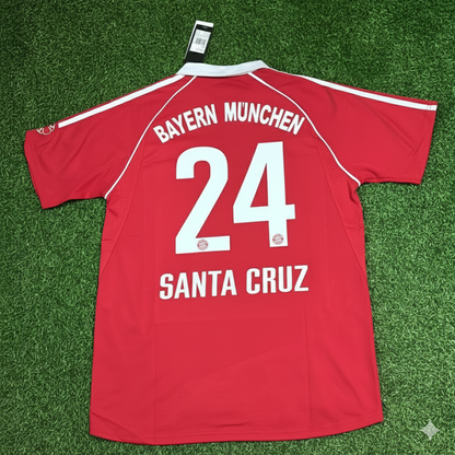 Roque Santa Cruz Bayern Munich 2006/07 Red Retro Football Jersey Collection