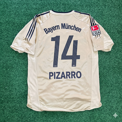 Claudio Pizarro Bayern München 2004/05 Retro Golden Fußballtrikot Set Jersey