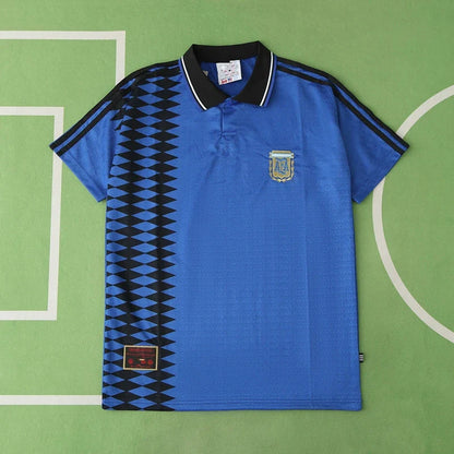 Argentina 1994 Season Away Blue Retro Football Jersey