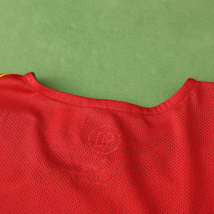 Portugal 2004 Season Home Red Retro Football Jersey