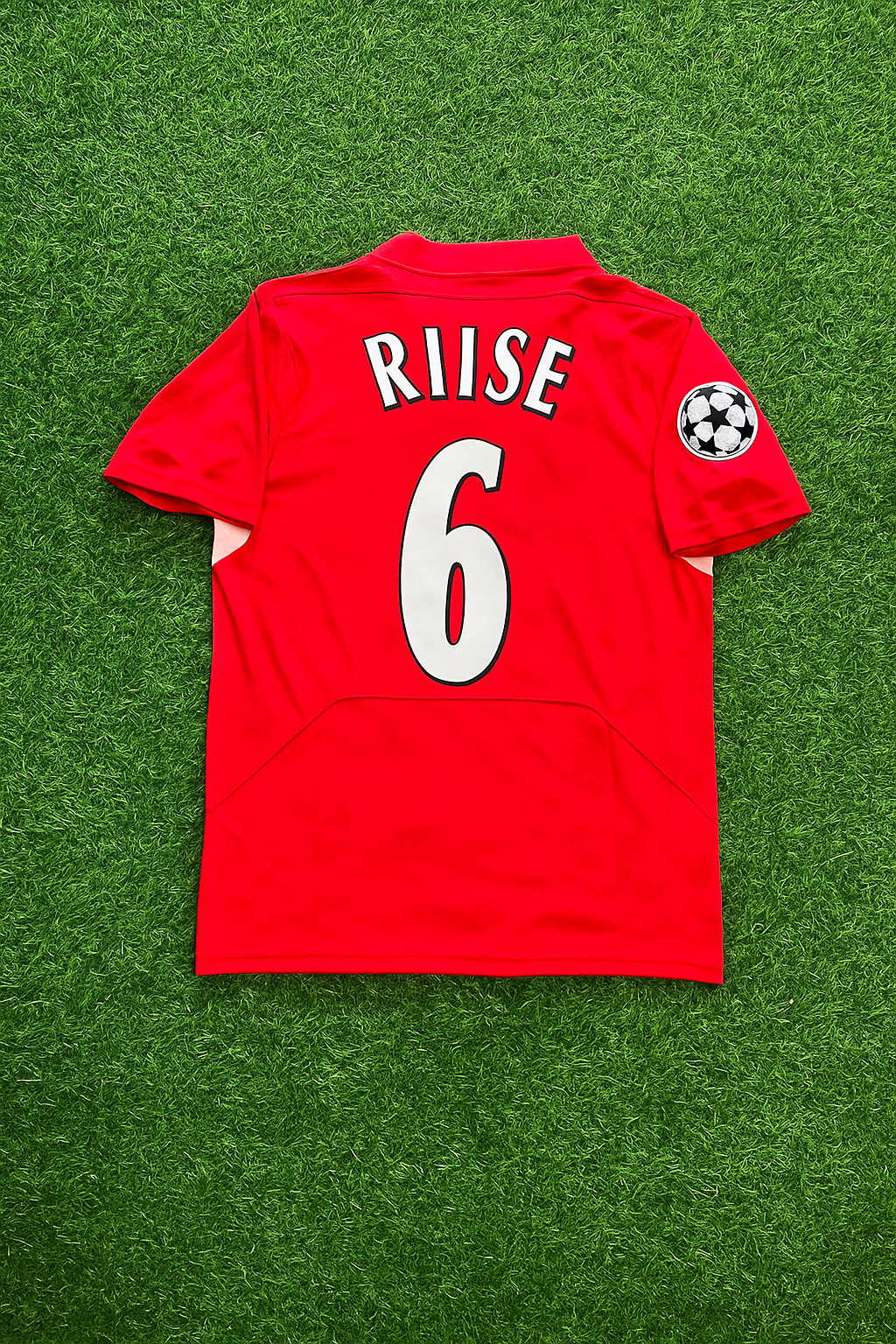John Arne Riise 6 Liverpool 2005 Champions League Final Red Retro Football Jersey
