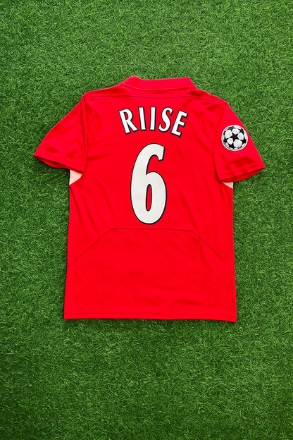 John Arne Riise 6 Liverpool 2005 Champions League Final Red Retro Football Jersey