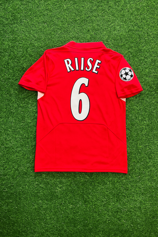 John Arne Riise 6 Liverpool 2005 Champions League Final Red Retro Football Jersey