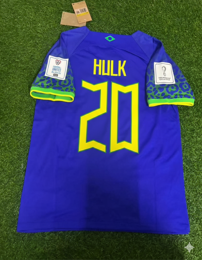 Brazil World Cup 2022 Hulk Retro Football Jersey