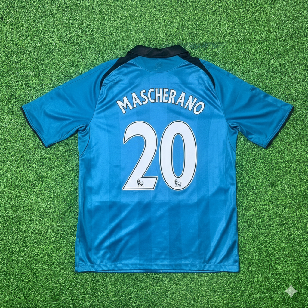 Javier Mascherano Liverpool 2008 2009 Green Retro Football Jersey Kit