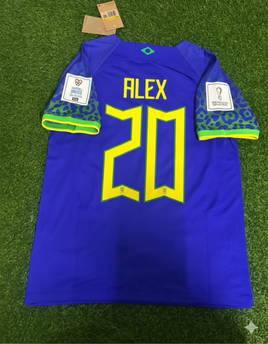 Alex de Souza Brazil Retro Football Jersey Kit