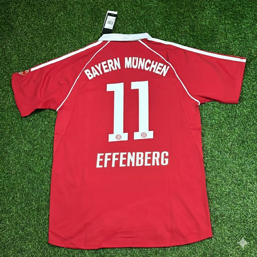 Stefan Effenberg Munich Red Retro Football Jersey Collection