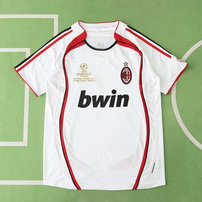A.C. Milan 06/07 Away White Retro Football Jersey