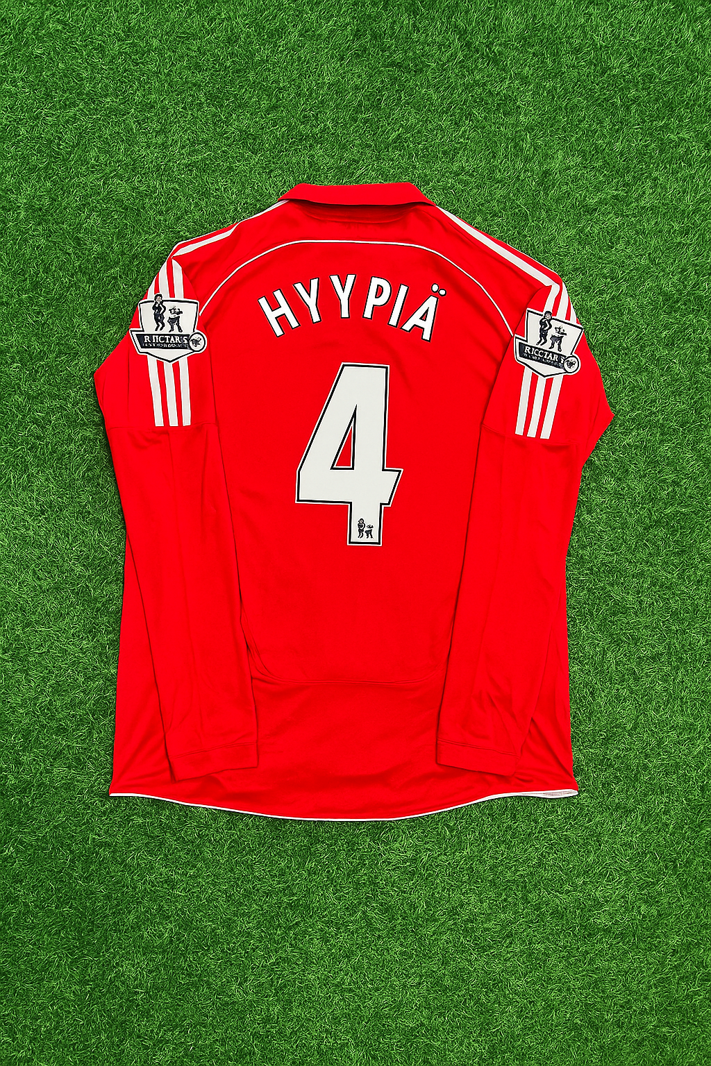 Sami Hyypiä Liverpool 2007-2008 Red Retro Football Jersey Kit