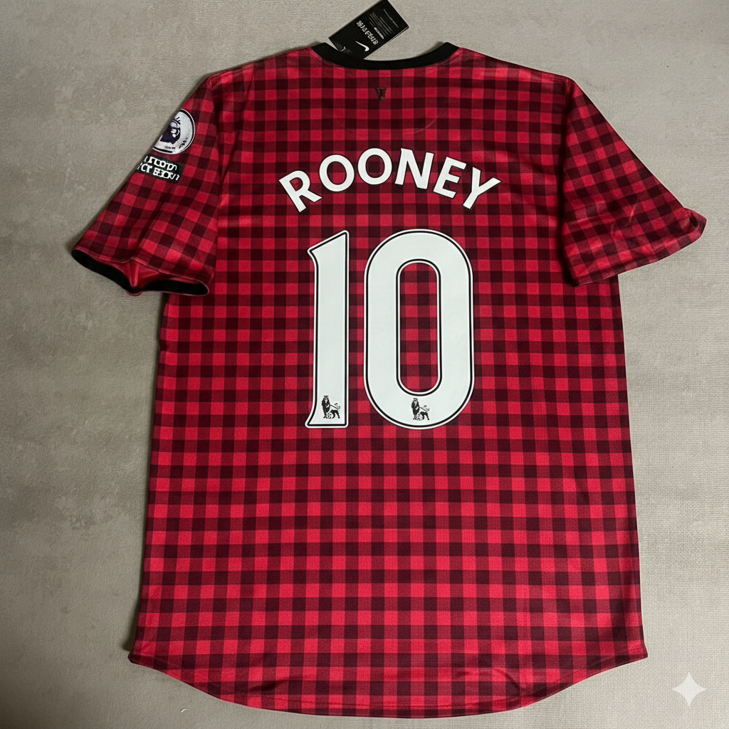 Wayne Rooney Manchester United 2012-2013 Home Red Retro Football Jersey Collection
