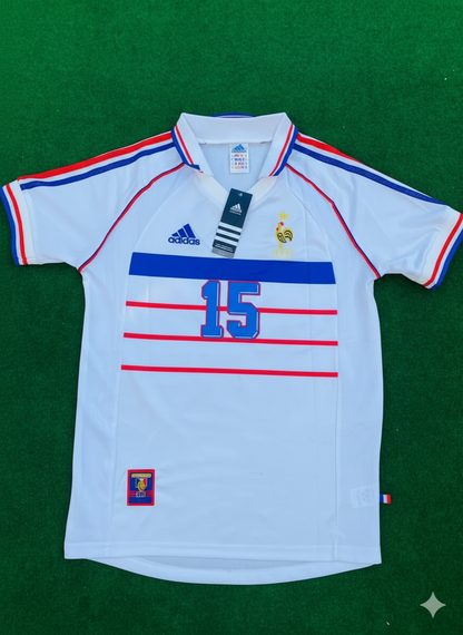 France World Cup 1998 Lilian Thuram Retro Football Jersey