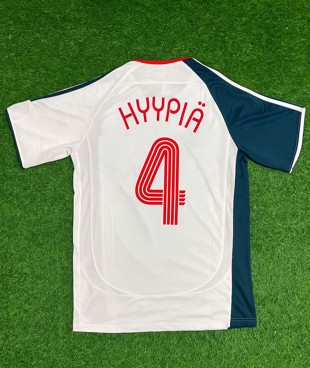 Sami Hyppiä Liverpool 2006 2007 White Retro Football Jersey