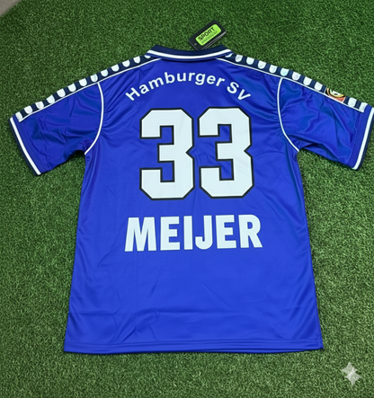 Erik Meijer Hamburger SV 2000-2001 Retro Heimtrikot Rot – Fußballtrikot