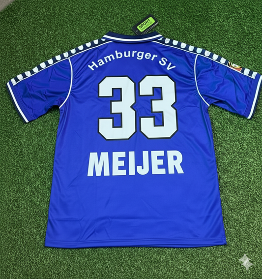 Erik Meijer Hamburger SV 2000-2001 Retro Heimtrikot Rot – Fußballtrikot