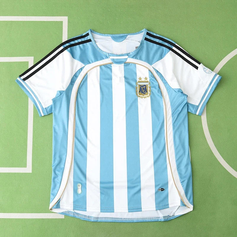 Argentina 2006 Season Home Retro Football Jersey