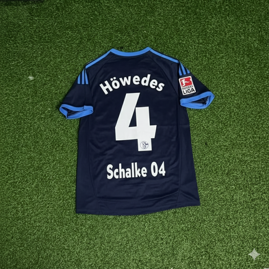 Benedikt Höwedes Schalke 04 Retro Away Heimtrikot 10-11 Rot Fußball