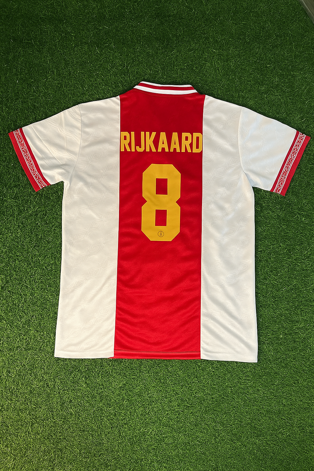 Frank Rijkaard Ajax Retro Golden Printing Football Jersey