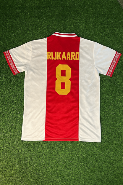 Frank Rijkaard Ajax Retro Golden Printing Football Jersey
