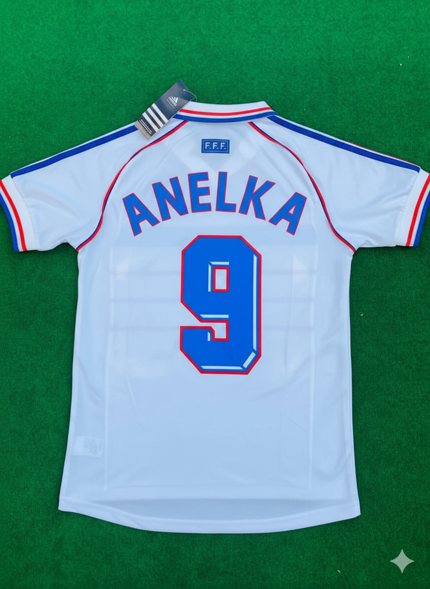 France World Cup 1998 Nicolas Anelka Retro Football Jersey