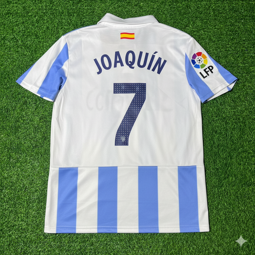 Joaguin Málaga CF 2012/13 Retro Home Football Jersey Collection