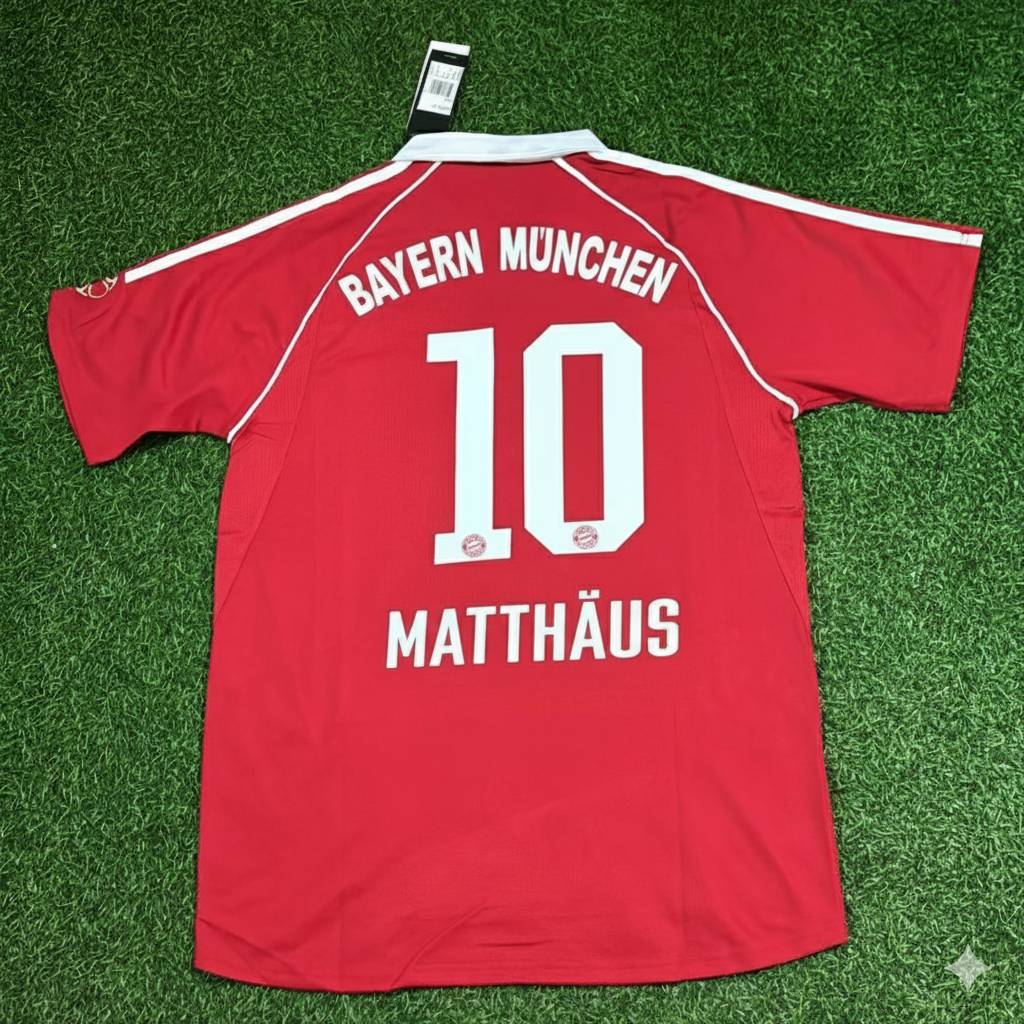 Lothar Matthäus Munich Red Retro Football Jersey Collection