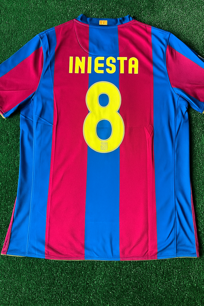 Andres Iniesta Barcelona 2007 2008 Retro Football Jersey