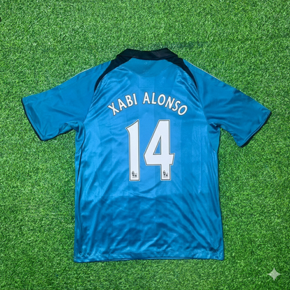 Xabi Alonso Liverpool 2008 2009 Green Retro Football Jersey Kit