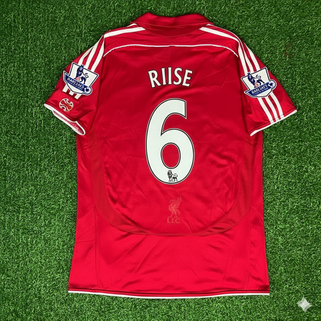 John Arne Riise Liverpool 2007/08 Premier League Football Jersey