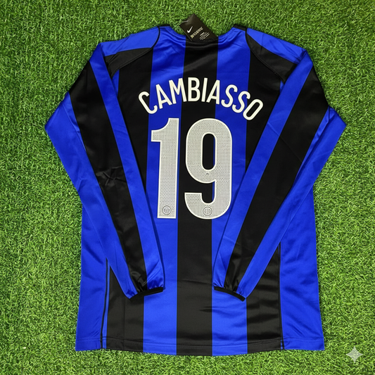 Esteban Cambiasso Inter Milan 2004/05 Retro Football Jersey Kit