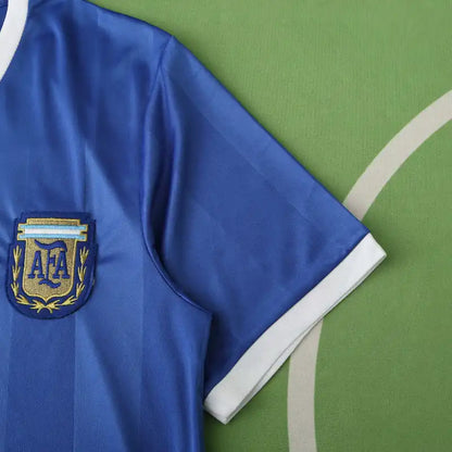 Argentina 1986 Season Away Blue Retro Football Jersey