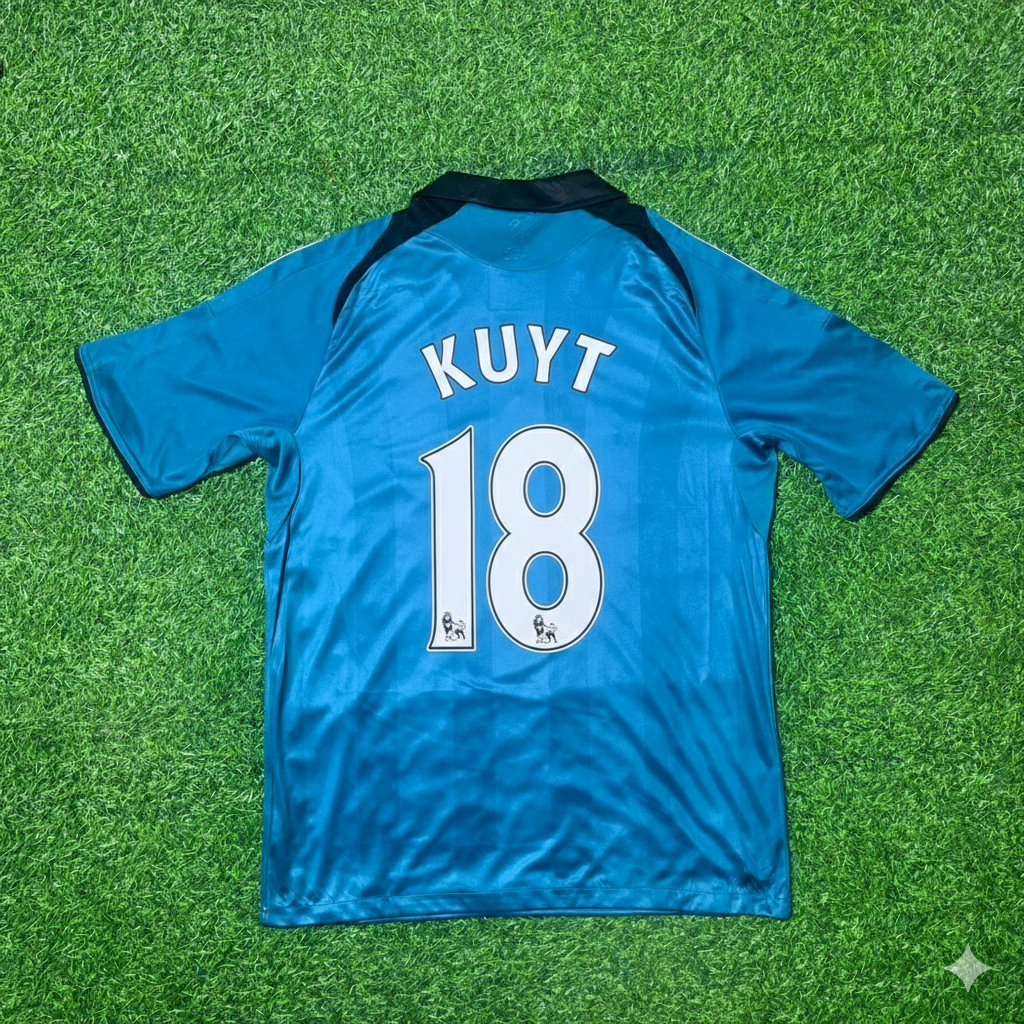 Dirk Kuyt Liverpool 2008 2009 Green Retro Football Jersey Kit