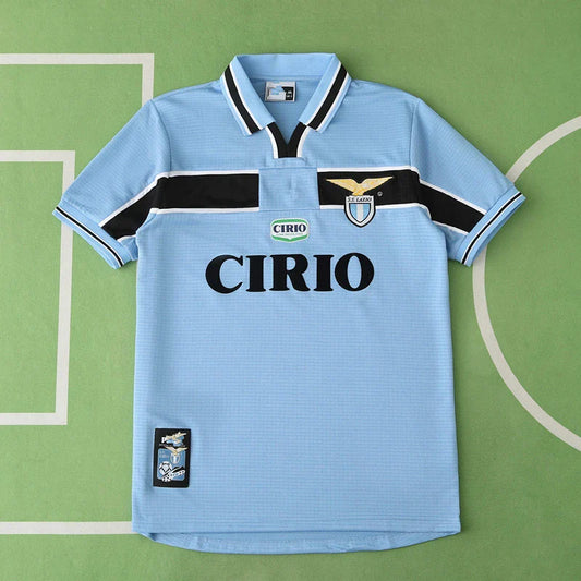 98/99 S.S Lazio Season Home Blue Retro Jersey Trikot Soccer Kit