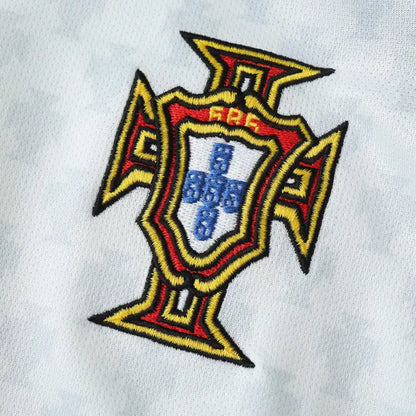 Portugal 2004 Season Away White Retro Football Jersey