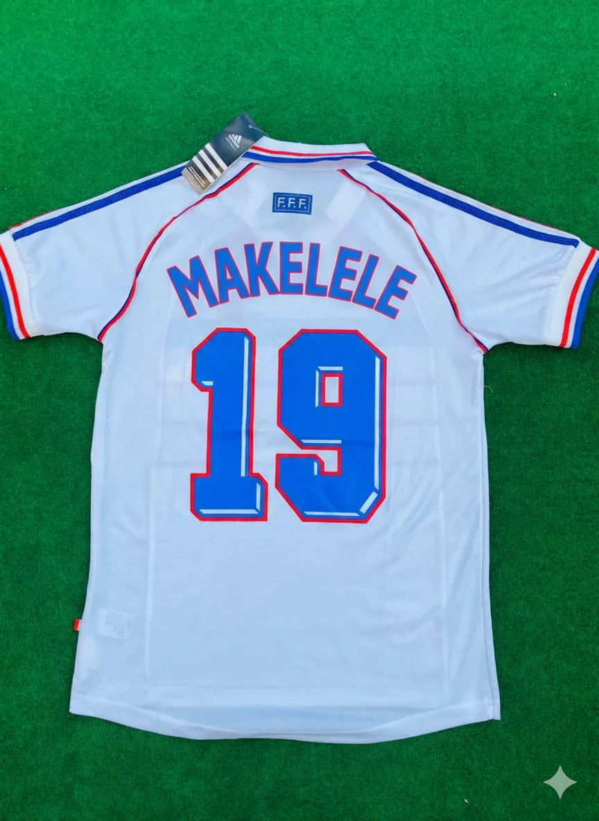 France World Cup 1998 Claude Makelele Retro Football Jersey