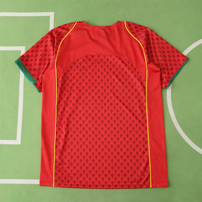 Portugal 2004 Season Home Red Retro Football Jersey