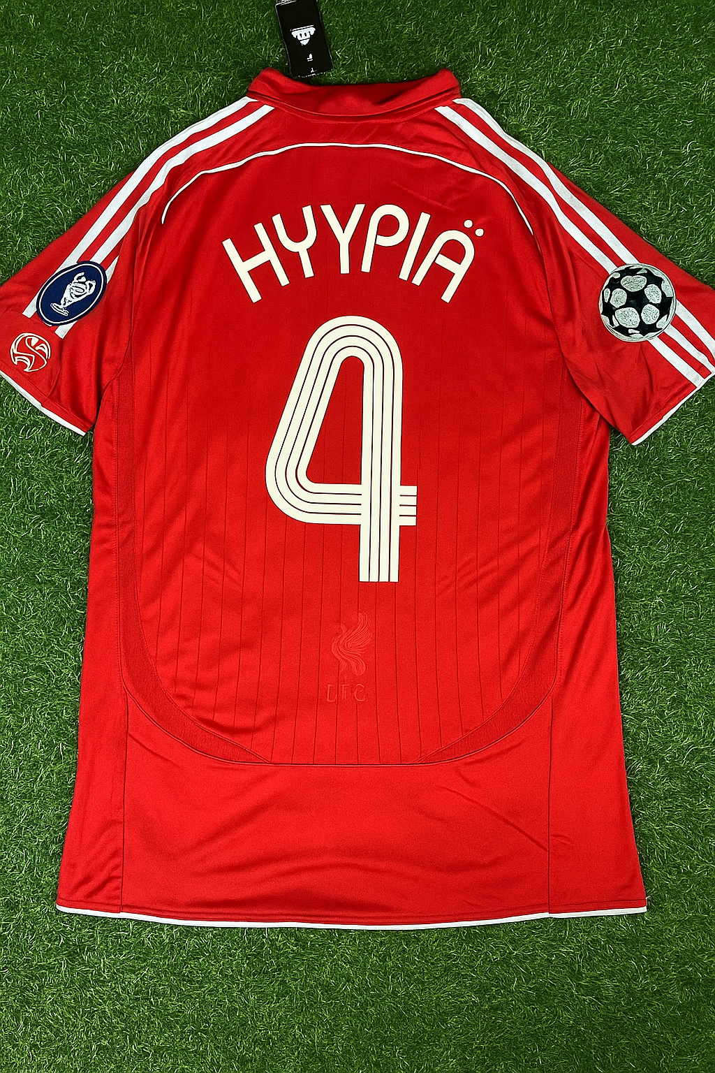 Sami Hyypiä Liverpool 2007 2008 Season Champions League Red Retro Football Jersey Kit