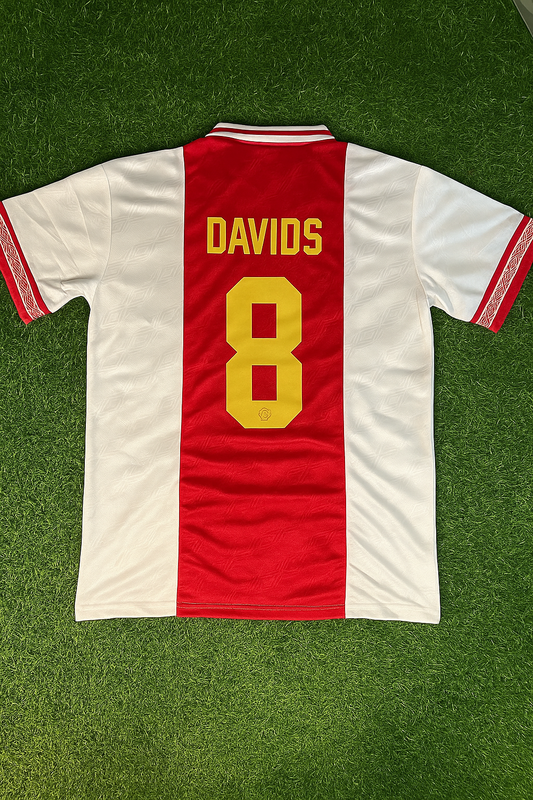 Edgar Davids Ajax Retro Golden Printing Football Jersey