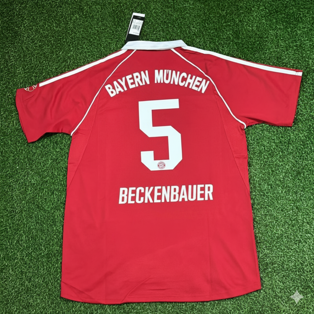 Franz Beckenbauer Bayern Munich Red Retro Football Jersey Collection