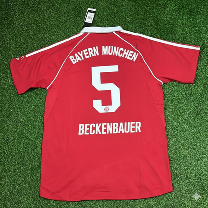 Franz Beckenbauer Bayern Munich Red Retro Football Jersey Collection
