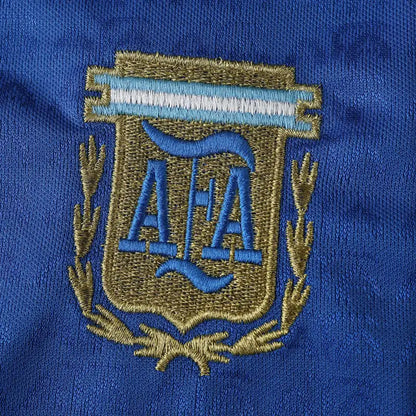 Argentina 1994 Season Away Blue Retro Football Jersey