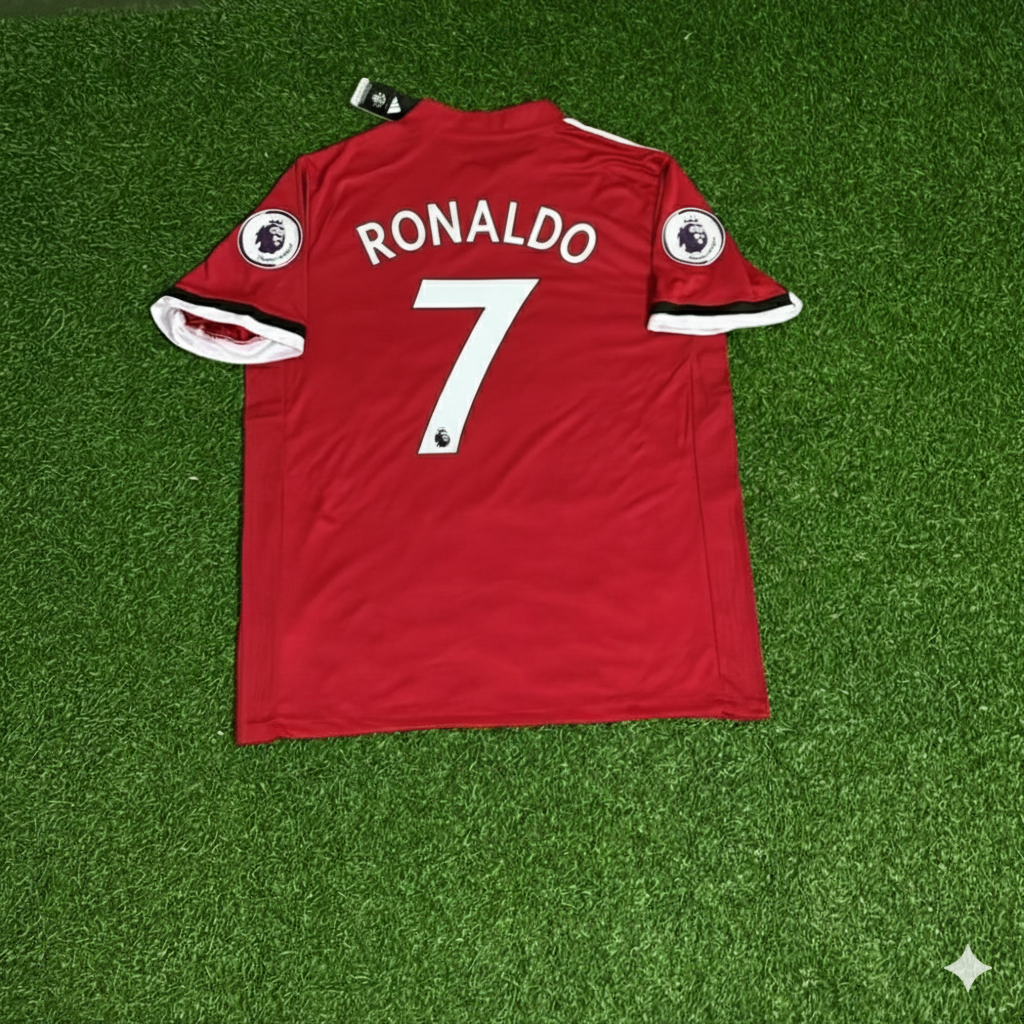 Cristiano Ronaldo Manchester United Red Retro Football Jersey Collection