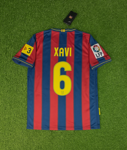 Xavi Hernandez 6 - Barcelona Home 2009/2010 Retro Football Jersey Kit